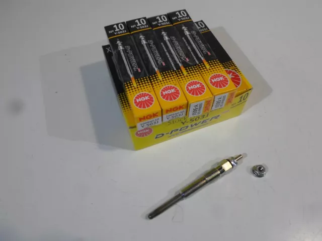 4 Candelette Four Glow Plug Original Ngk Per For Citroen Saxo Fiat Scudo