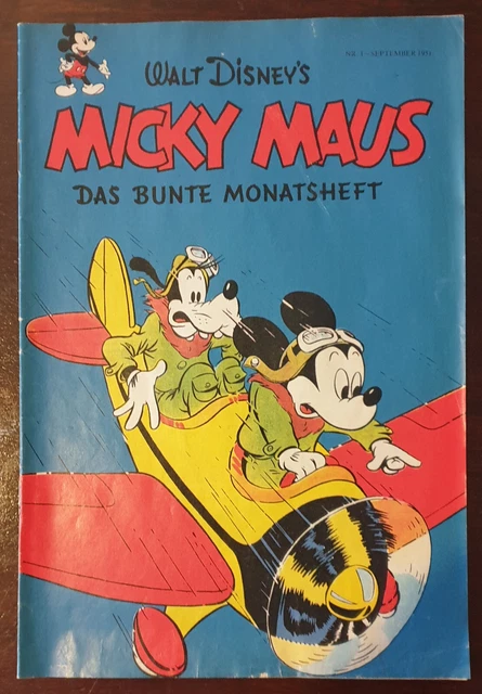 Walt Disney Micky Maus das bunte Monatsheft Heft Nr. 1 von 1951 Nachdruck