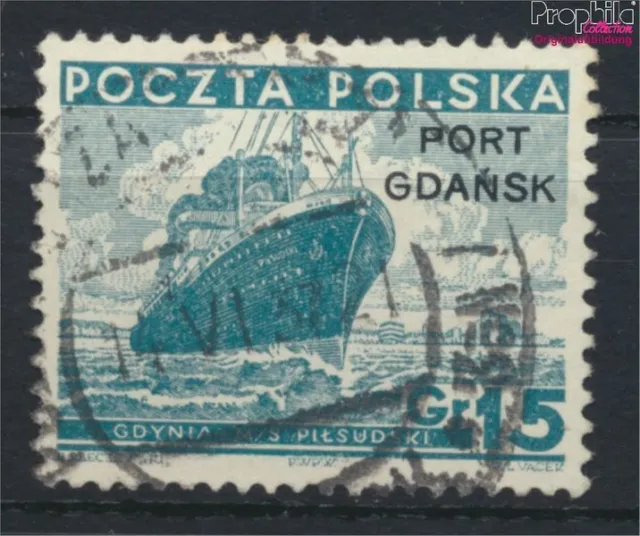 Briefmarken Polnische Post Danzig 1936 Mi 30 gestempelt Schiffe, Boote (9975607