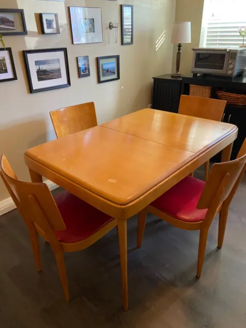 mid century modern table and chairs