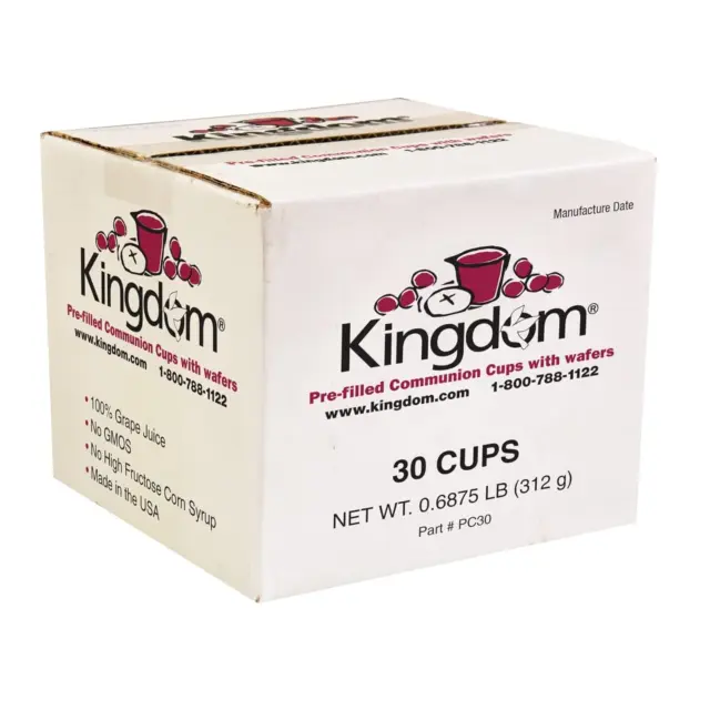 Prefilled Communion Cups with Wafers - 30 Count