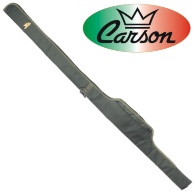 Carson FODERO CARSON IMBOTTITO DA CARPFISHING PER 4 CANNE VERDE MIMETICO 13 PIEDI CARPA 