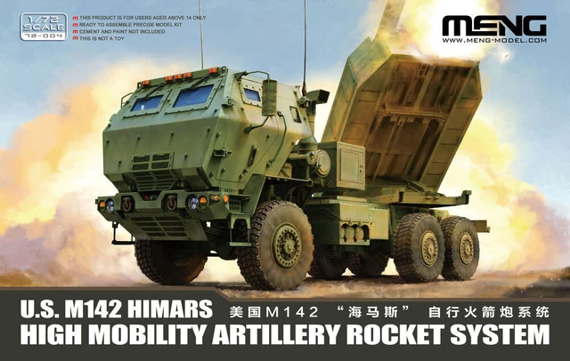 Maquette MENG 1/72 - Lance-roquettes Mobile M142 HIMARS Américain - Kit à Monter