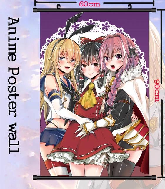 60*90CM Anime Oshi no Ko Touhou ART Wall Scroll Poster Home Decor Collectible
