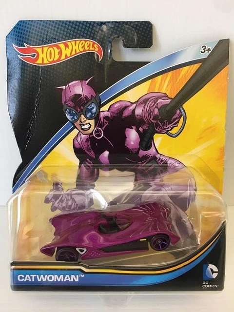 Hot Wheels - DC Comics CATWOMAN (Batman) Auto Modellino Character Cars Metallo 7