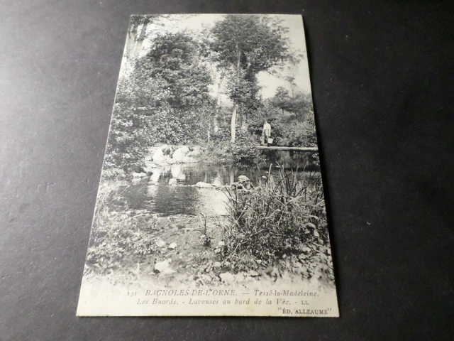 CPA FRANCE 61, BAGNOLES de L ORNE, LES BUARDS, LAVEUSES, VF PC