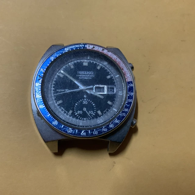 VINTAGE SEIKO CHRONOGRAPH Automatic Time Date Mens Watch Ticks 370.00