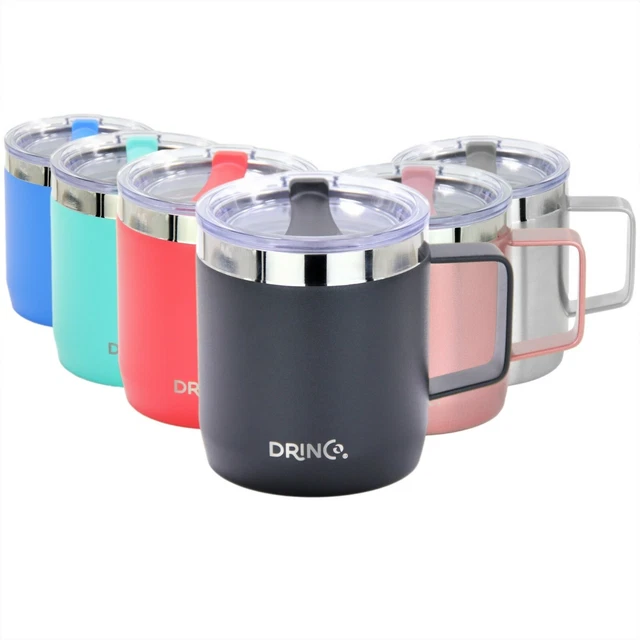 Drinco14oz Stainless Steel Mug Vacuum Sip Double Wall Insulated Coffee Tumbler