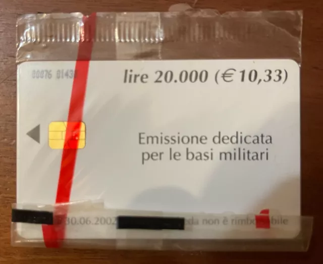 Scheda Telefonica Chip Basi Militari C&C Us1- Codice 00076 Nuova In Blister