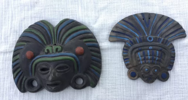 2 Máscaras Aztecas Terracota