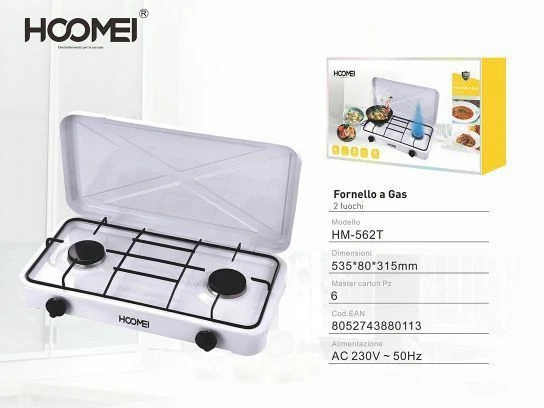 Cuisinière à Gaz Petit Fourneau Table de Cuisson Double 2 Feux Hoomei Hm-562T