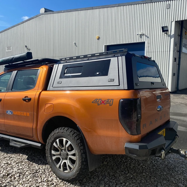 Ford Ranger P375 ALUMINIUM SLIDE WINDOW Canopy for the Ford Ranger 2012+ MK3 T6 (P375 ...
