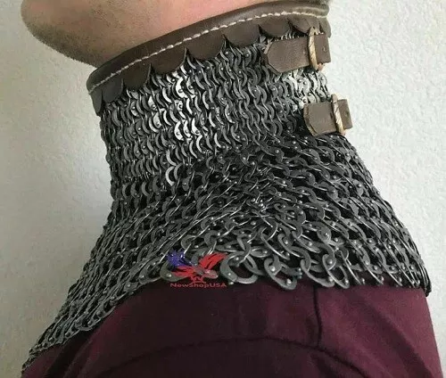 Chainmail Aventail - flat riveted with washer Mild steel 3