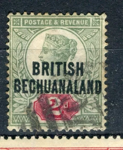BECHUANALAND; 1890s classic QV Optd. issue fine used 2d. value