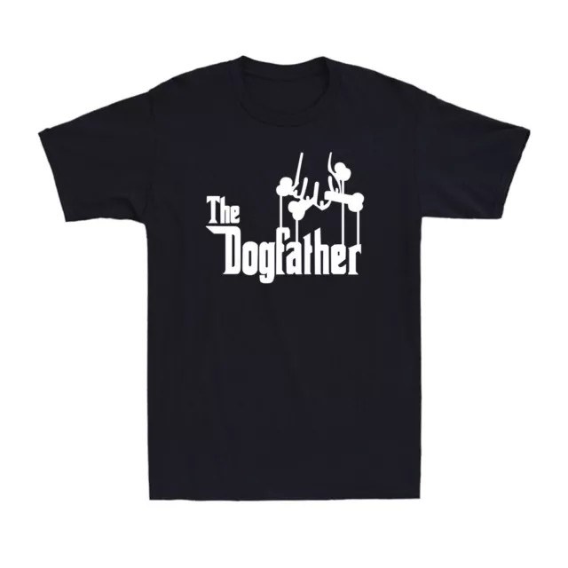 The Dogfather Shirt Dog Owner Funny Adult Humor Parody Vintage Men's T-Shirt