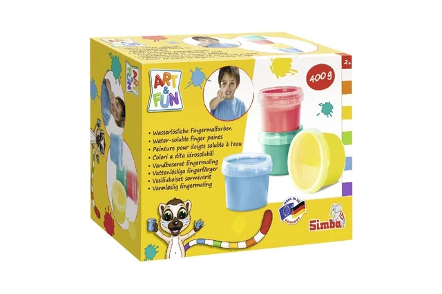 Art & Fun Fingermalfarben Stück Bunter Stückkarton 2023 Simba Toys