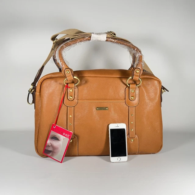 Storksak Beautiful Elizabeth Leather Changing Bag - Tan - RRP £199.95! BRAND NEW