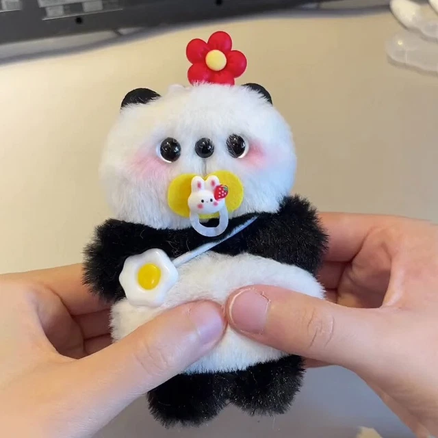 4 Pièces Aimants Réfrigérateur Panda Mignons - Autocollants 3D Peluche Douce, Décoration Cuisine Enfants Et Souvenirs