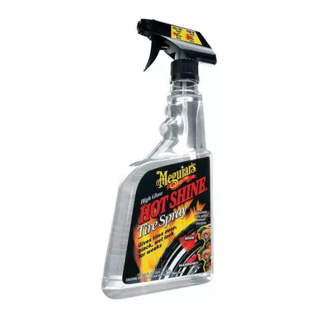 Meguiar's Hot Shine Tyre/Tire Black Dressing, 710ml Trigger Spray Valeting