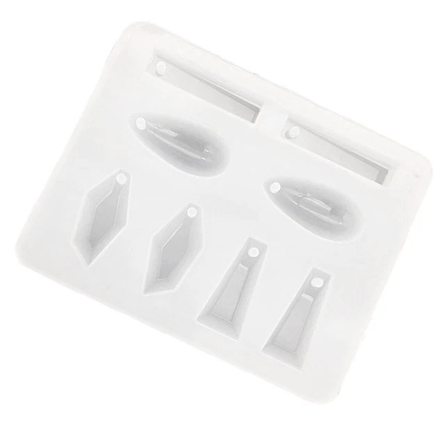 8 Designs Geometric Silicone Pendant Mold for DIY Jewelry Resin Craft Mould Tool