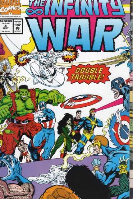 1992 Marvel The Infinity War #4 Gatefold Wraparound Cover Thanos Warlock