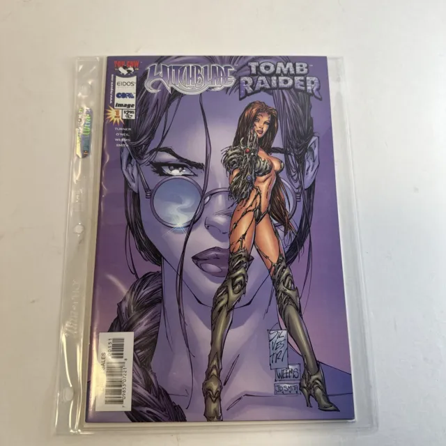 Witchblade/Tomb Raider #1 (1998) Silvestri Variant Image Top Cow NM