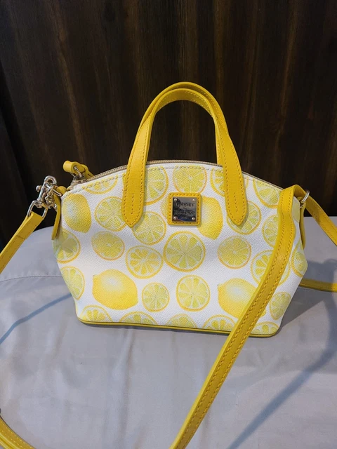 Dooney Bourke Handbag Lemon Lime Yellow Style BLIMN2921 Tote EXCELLENT REAL