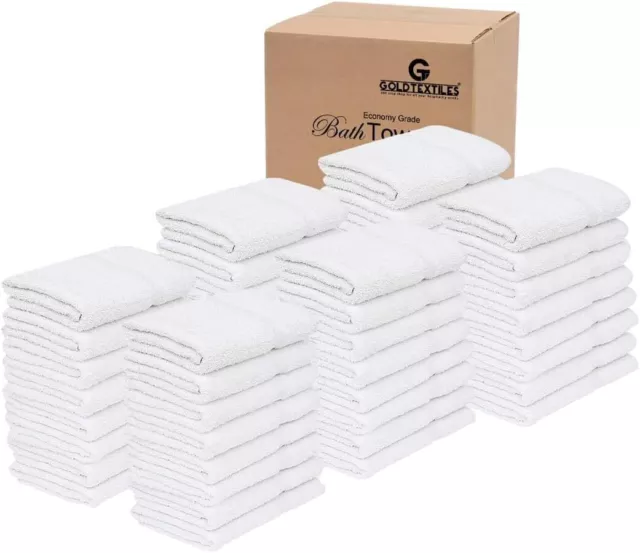 Bath Towel 24x48 Cotton Blend Bulk Pack of 6,12,48,60,120 Pool Spa Resort Towels