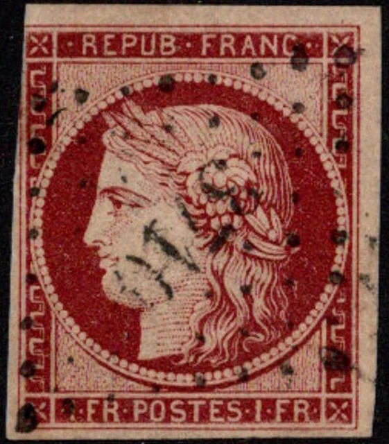 TIMBRE CLASSIQUE FRANCE N° 6, Type CERES , oblitéré