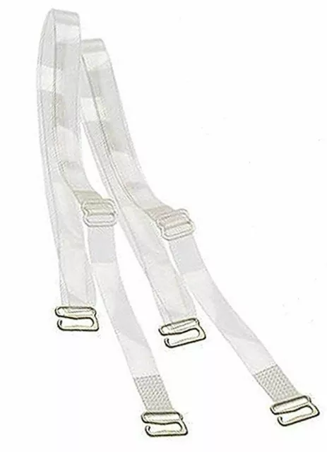 Detachable Clear Transparent Invisible UK Bra Strap Adjustable