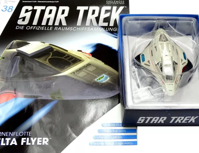 Star Trek Eaglemoss Collection Sternenflotte Delta Flyer Ausgabe #38 Mit Heft