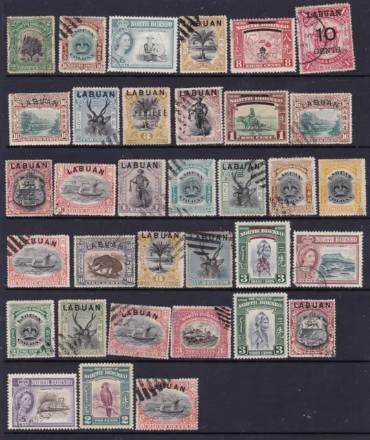 North Borneo/Labuan Stamps Lot 1