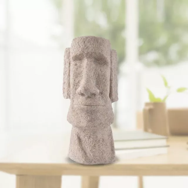 statuette figurine île de pâques Moai   hauteur 24 cm en pierre de sable