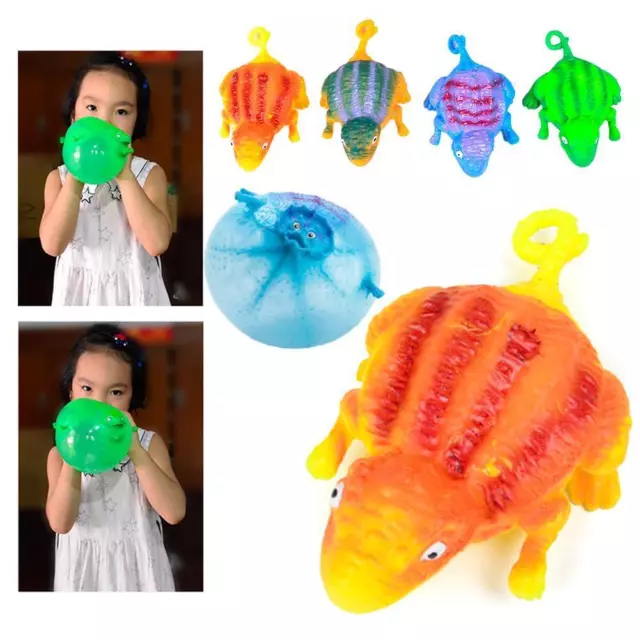 Dinosaur Blow Up Inflatable Balloon Ball Funny Bouncing Sensory Stress Toy I4D7