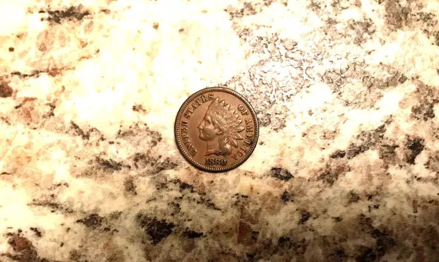 1880 Indian Head Penny Full Liberty Great Rims Sharp  Rare Coin Lot #0929A