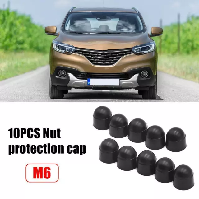 10 stücke M6 Dome Kunststoff Sechskantschraube Mutter Schutzkappen für Auto Moto