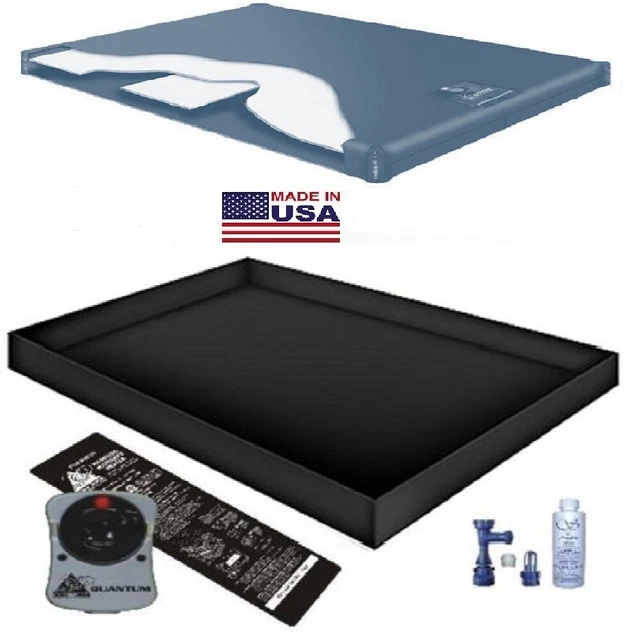 60% Lumbar Support Waveless Waterbed Mattress / Liner / Heater / Fill Drain Kit