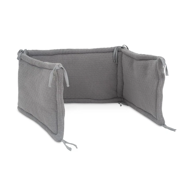 Jollein Nestchen Bettnestchen für Kinderbett 35x180 cm Bliss knit storm grey NEU