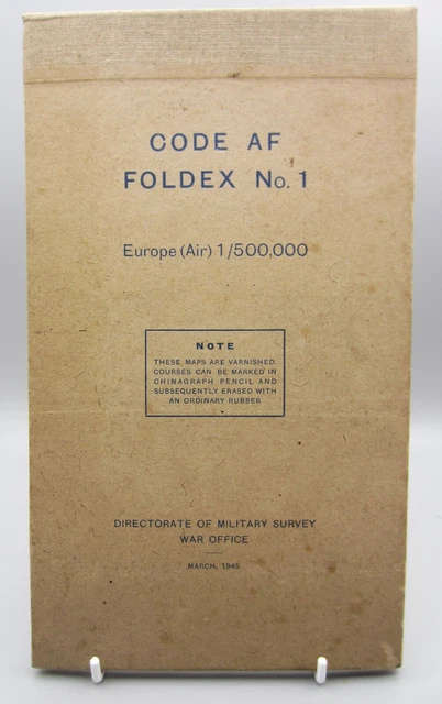 ORIGINAL WW2 RAF Navigator's FOLDEX Map of Europe (Air) March 1945 ...