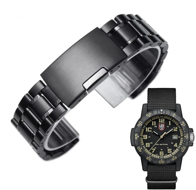Metal Replacement Watch Band Luminox Leatherback Sea Turtle Giant 0333 0337 #016