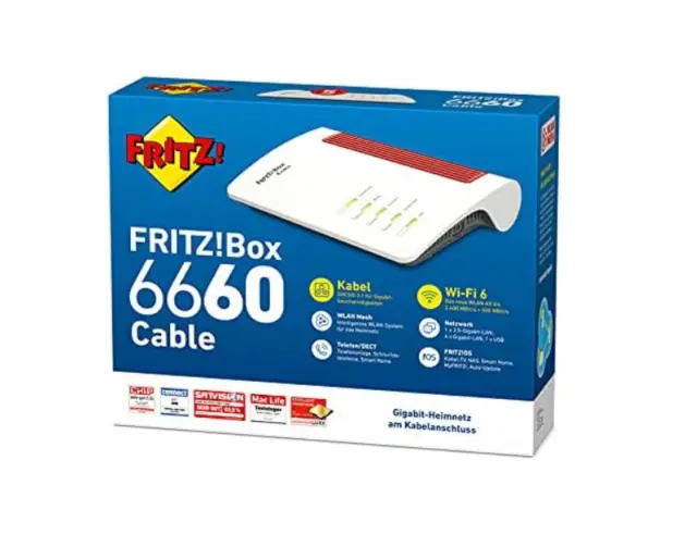 AVM FRITZ!Box 6660 Cable Router Kabelmodem WiFi 6 WLAN Mesh 2400 Mbit BRANDNEU🔝