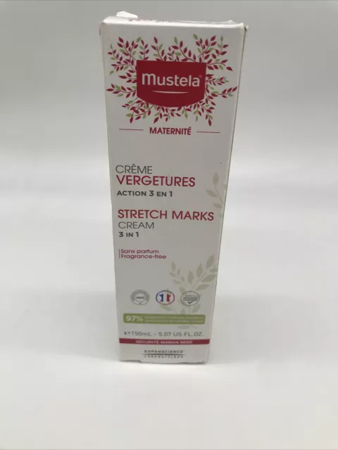 Mustela 3 in 1 Stretch Marks Cream 5.07 oz  Exp  2024