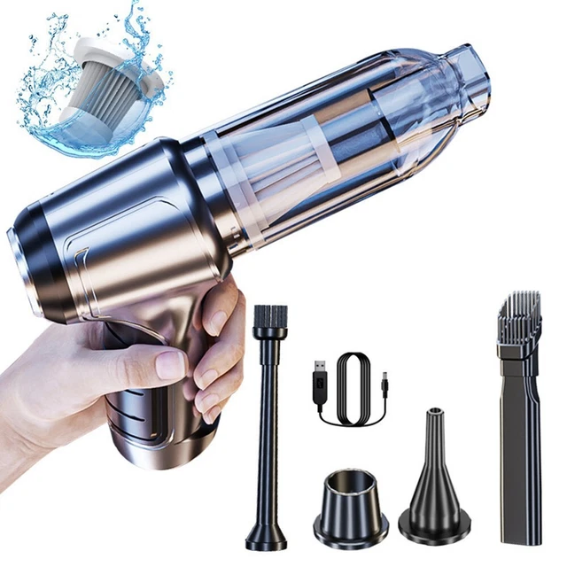 Aspirapolvere auto 3 in 1 ricaricabile aspirazione piccole prestazioni