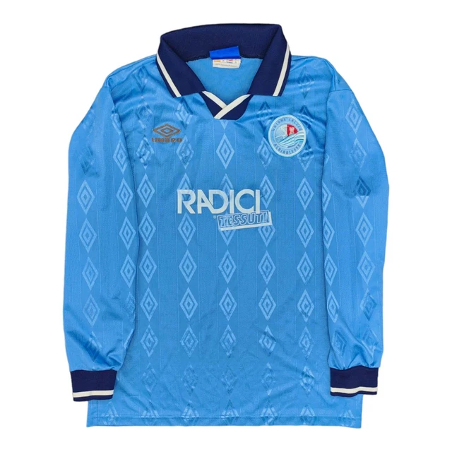 MAGLIA UC ALBINOLEFFE calcio umbro 199900 VINTAGE INDOSSATA MATCHWORN