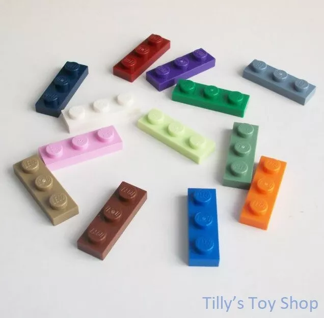 Lego - Fifteen 1x3 Stud Thin Plate Bricks  - ID 3623 - Pick a Colour - NEW6