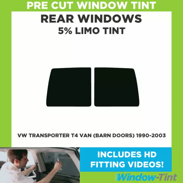 Vitre Teintée Pré Découpée pour VW Transporter T4 ( Barn Portes) 90-03 5% Limo