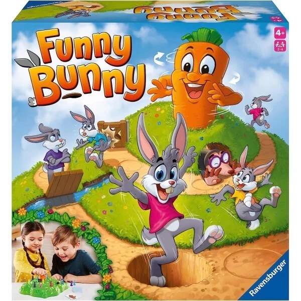 FUNNY BUNNY gioco da tavolo IN ITALIANO ravensburger CORSA DELLE LEPRI età 4+