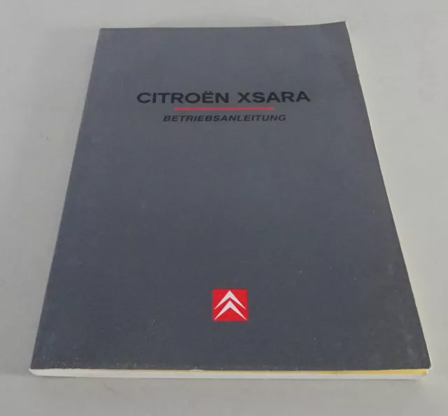 Instrucciones Servicio/Manual Citroën Xsara Stand 1999