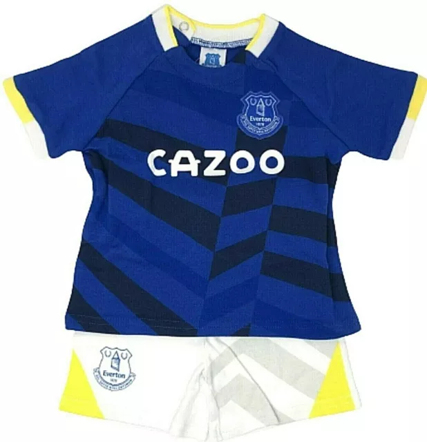 Everton FC Bambino T-Shirt & Pantaloncini Calcio Kit Efc Set