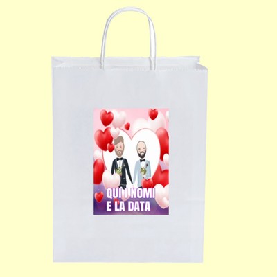 OMAGGIO Ares Wedding Bags matrimonio gay personalizzate pz 50 18x8x24    ARES 43 